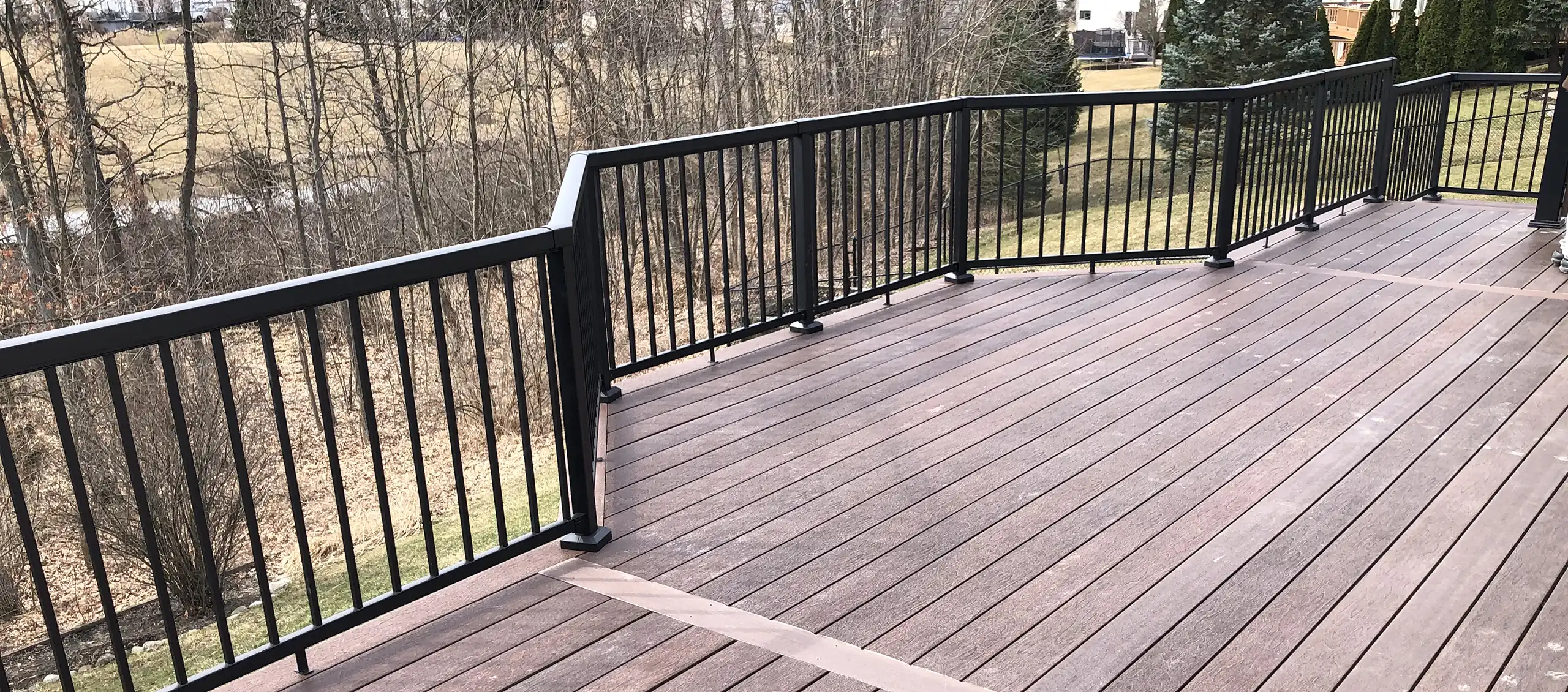 Custom Composite Deck Railing builder and contractor in Michigan